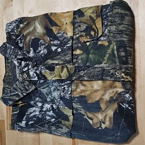 3 for $20 🦌 FieldStaff Vented Twill Camo Shirt XXL Mossy Oak Hunting